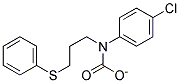 P-CHLOROPHENYL(3-(PHENYLTHIO)PROPYL)CARBAMATE Struktur