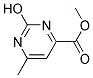 Methyl2-hydroxy-6-methylpyrimidine-4-carboxylate Struktur