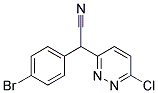 (4-Bromophenyl)-(6-chloropyridazin-3-yl)-acetonitrile Struktur