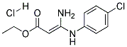 Ethyl 3-amino-3-(4-chlorophenylamino)acrylate hydrochloride Struktur