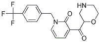 3-(Morpholinecarbonyl)-1-(4-(trifluoromethyl)benzyl)-2(1H)-pyridinone Struktur