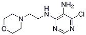 6-chloro-N4-(2-morpholin-4-ylethyl)pyrimidine-4,5-diamine Struktur