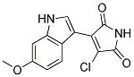 3-chloro-4-(6-methoxy-1H-indol-3-yl)-1H-pyrrole-2,5-dione Struktur