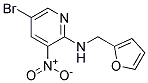 (5-Bromo-3-nitro-pyridin-2-yl)-furan-2-ylmethyl-amine Struktur