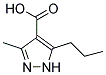 3-methyl-5-propyl-1H-pyrazole-4-carboxylic acid Struktur