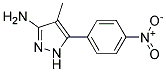 4-methyl-5-(4-nitrophenyl)-1H-pyrazol-3-amine Struktur