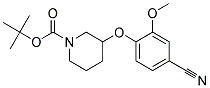 3-(4-Cyano-2-methoxy-phenoxy)-piperidine-1-carboxylic acid tert-butyl ester Struktur