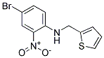 (4-Bromo-2-nitro-phenyl)-thiophen-2-ylmethyl-amine Struktur