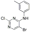 5-bromo-2-chloro-N-(3-methylphenyl)pyrimidin-4-amine Struktur