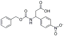 3-{[(benzyloxy)carbonyl]amino}-3-(4-nitrophenyl)propanoic acid Struktur