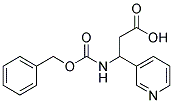 3-{[(benzyloxy)carbonyl]amino}-3-pyridin-3-ylpropanoic acid Struktur