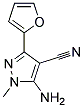 5-amino-3-furan-2-yl-1-methyl-1H-pyrazole-4-carbonitrile Struktur