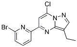 5-(6-bromopyridin-2-yl)-7-chloro-3-ethylpyrazolo[1,5-a]pyrimidine Struktur