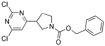 benzyl 3-(2,6-dichloropyrimidin-4-yl)pyrrolidine-1-carboxylate Struktur