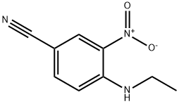 4-Ethylamino-3-nitro-benzonitrile Struktur