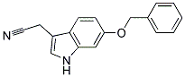 [6-(benzyloxy)-1H-indol-3-yl]acetonitrile Struktur