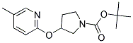 3-(5-Methyl-pyridin-2-yloxy)-pyrrolidine-1-carboxylic acid tert-butyl ester Struktur