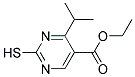 ethyl 4-(1-methylethyl)-2-sulfanylpyrimidine-5-carboxylate Struktur