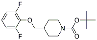 4-(2,6-Difluoro-phenoxymethyl)-piperidine-1-carboxylic acid tert-butyl ester Struktur