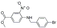 4-(4-Bromo-benzylamino)-3-nitro-benzoic acid methyl ester Struktur