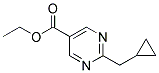 ethyl 2-(cyclopropylmethyl)pyrimidine-5-carboxylate Struktur