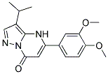 5-(3,4-dimethoxyphenyl)-3-(1-methylethyl)pyrazolo[1,5-a]pyrimidin-7(4H)-one Struktur