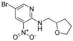 (5-Bromo-3-nitro-pyridin-2-yl)-(tetrahydro-furan-2-ylmethyl)-amine Struktur