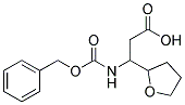 3-{[(benzyloxy)carbonyl]amino}-3-(tetrahydrofuran-2-yl)propanoic acid Struktur