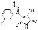 3-(5-fluoro-1H-indol-3-yl)-4-hydroxy-1H-pyrrole-2,5-dione Struktur