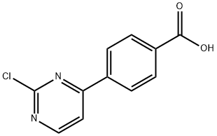 4-(2-Chloro-pyrimidin-4-yl)-benzoic acid Struktur