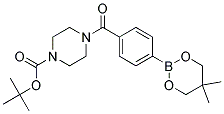 TERT-BUTYL 4-[4-(5,5-DIMETHLY-1,3,2-DIOXABORINAN-2-YL)BENZOYL]PIPERAZINE-1-CARBOXYLATE Struktur