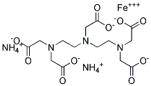 Diethylenetriaminepentaacetic acid, diammonium iron salt Struktur