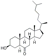 (-)-3B-HYDROXY-5A-CHOLESTAN-6-ONE Struktur