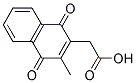 (3-METHYL-1,4-DIOXO-1,4-DIHYDRO-2-NAPHTHYL)ACETICACID Struktur