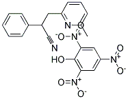 3-(6-METHYL-2-PYRIDYL)-2-PHENYLPROPIONITRILEPICRATE Struktur