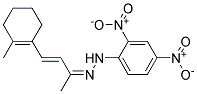 4-(2-METHYL-1-CYCLOHEXENYL)-TRANS-3-BUTEN-2-ONE2,4-DINITROPHENYLHYDRAZONE Struktur