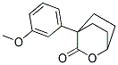 4-(M-METHOXYPHENYL)-2-OXABICYCLO(2.2.2)OCTAN-3-ONE Struktur