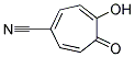 4-HYDROXY-5-OXO-1,3,6-CYCLOHEPTATRIENE-1-CARBONITRILE Struktur