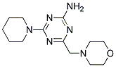 4-MORPHOLINOMETHYL-6-PIPERIDINO-1,3,5-TRIAZIN-2-AMINE Struktur