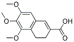 5,6,7-TRIMETHOXY-3,4-DIHYDRO-2-NAPHTHOICACID Struktur