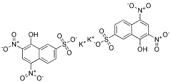 8-HYDROXY-5,7-DINITRO-2-NAPHTHALENESULFONICACIDDIPOTASSIUMSALT Struktur