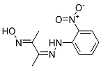 BIACETYLMONO((O-NITROPHENYL)HYDRAZONE)MONOOXIME Struktur