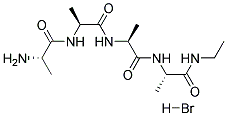 L-ALANYL-L-ALANYL-L-ALANYL-L-ALANINEETHYLAMIDEHYDROBROMIDE Struktur