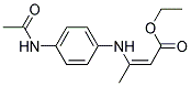 ETHYL3-(P-ACETAMIDOANILINO)CROTONATE Struktur