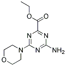 ETHYL4-AMINO-6-MORPHOLINO-1,3,5-TRIAZINE-2-CARBOXYLATE Struktur