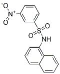 N-(1-NAPHTHYL)-M-NITROBENZENESULFONAMIDE Struktur