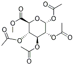 METHYL1,2,3,4-TETRA-O-ACETYL-A-D-GLUCOPYRANURONATE Struktur