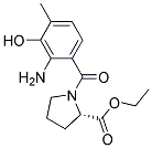 N-(2-AMINO-3-HYDROXY-4-METHYLBENZOYL)-L-PROLINEETHYLESTER Struktur