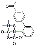 O-(P-ACETYLPHENYL)4,4-DIMETHYL-2-PHENYL-1,3-DITHIOALLOPHANATE Struktur