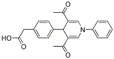 P-(3,5-DIACETYL-1-PHENYL-1,4-DIHYDRO-4-PYRIDYL)PHENYLACETATE Struktur